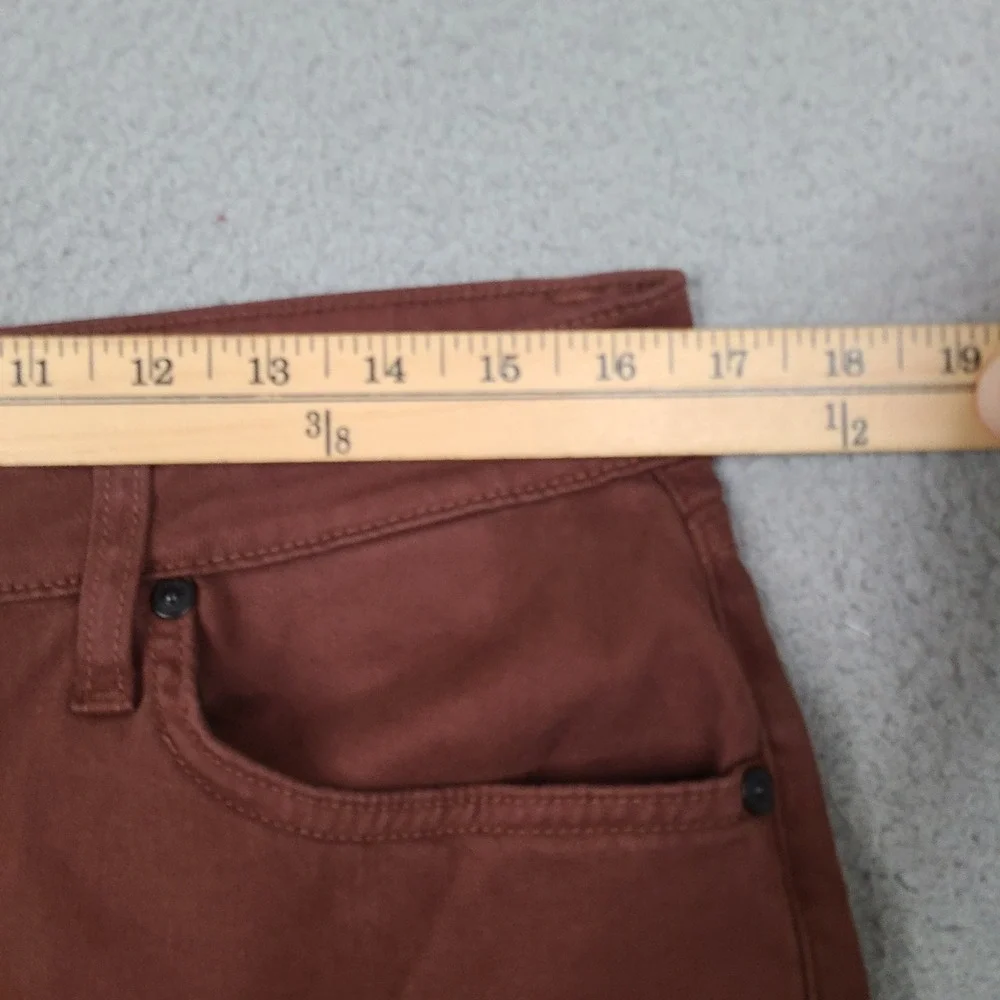 Monfrere Brando Bordeaux Jeans Mens 33x31 Red Slim Fit Japanese Denim USA Made